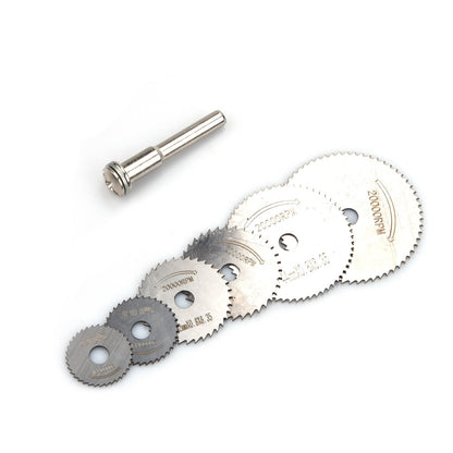 6Pcs Mini HSS Circular Saw Disc Blade Rotary Cutter For Metal Cut Tool Set A