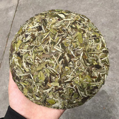 Organic White Tea Bai Mu Dan White Peony Tea Natural Puer Tea Cake 300g/10.58oz