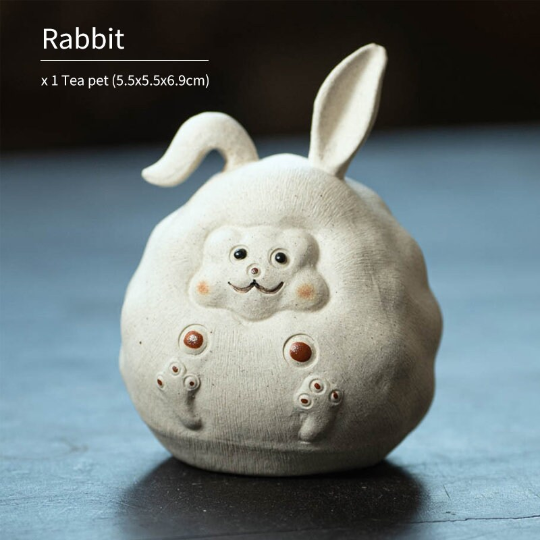 Cute Rabbit Purple Clay Teapet from Yixing