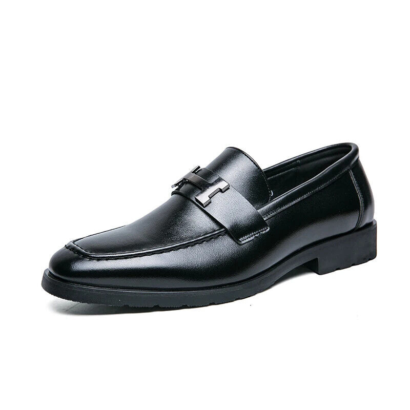Men Shoes Dress Loafers Genuine Leather Business Shoes Men Wedding Shoes