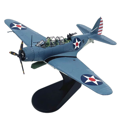 1/72 American TBD Torpedo Bomber Alloy Aircraft Model Military Airplane Craft