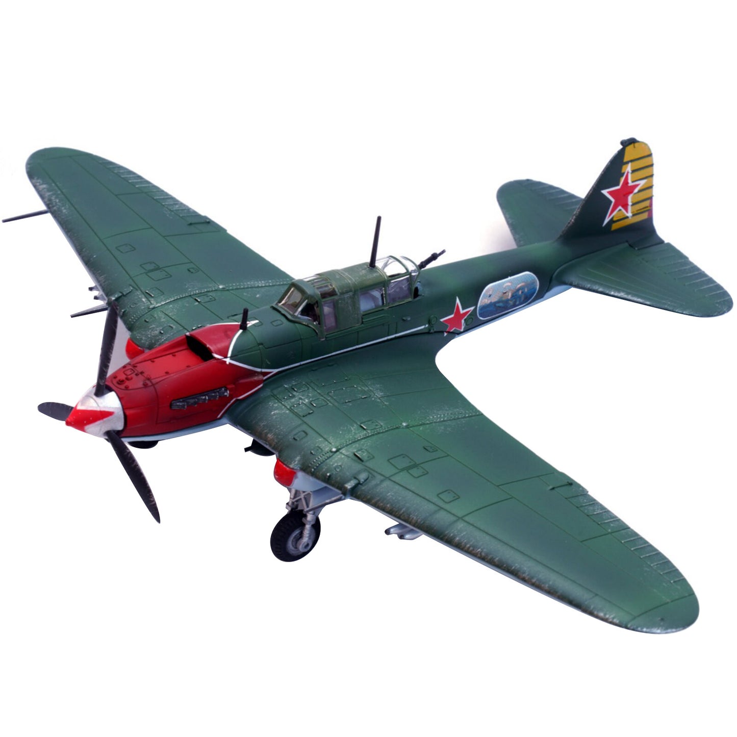 1/72 WWII Soviet Ilyushin IL-2 Shturmovik Attack Aircraft Finished Alloy Model