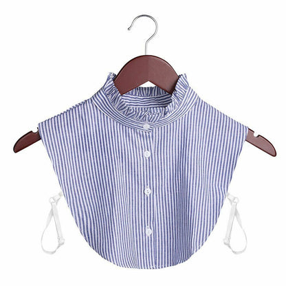 Shirt Collar Women Cotton Lace Fake Blouse Vintage Lapel Clothes Accessories Top