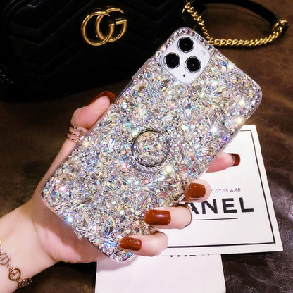 Mobile Phone Case Drip Drill with Bracket Protective Cover for iPhone 17/16/15