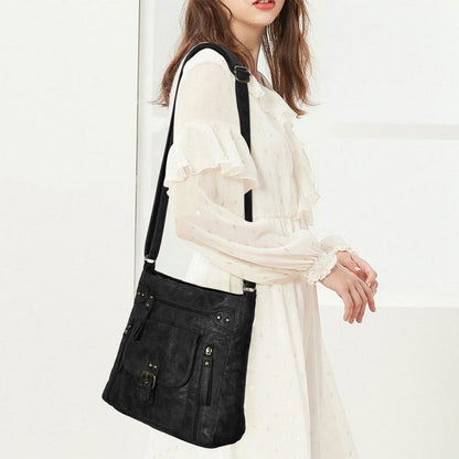 Fashion One Shoulder Bag Retro Small Square Bag Shoulder Tote Bag for Women