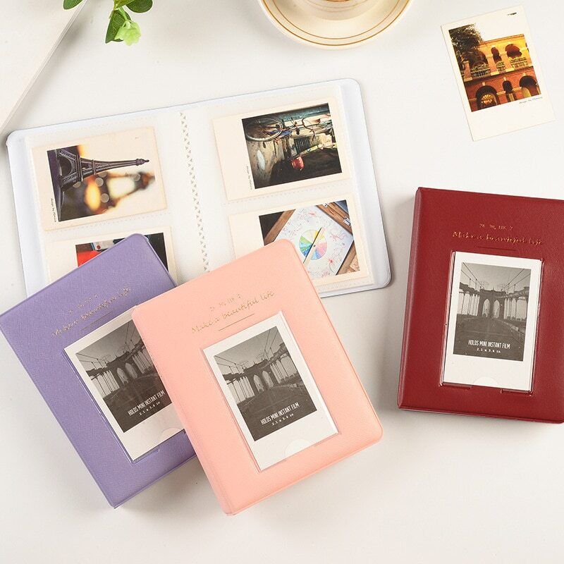 Photo Album 64 Pockets Mini Polaroid Photocard Holder Scrapbook Pictures Storage