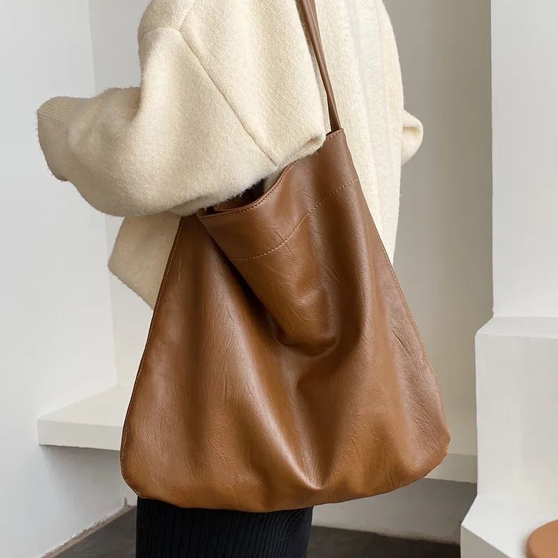 Dumpling Bag Large Shoulder Synthetic Leather Crossbody Bags Handbag Purse 1 PC