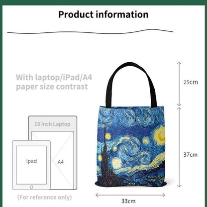 Harajuku Van Gogh Canvas Shoulder Bag Eco Shopping Bag Shopper Bag Tote Bag
