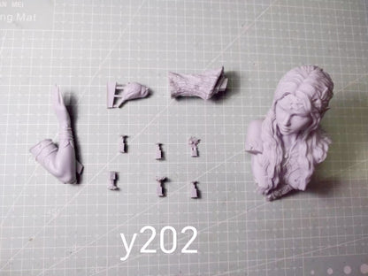 1/10 resin bust figure model kit Fantasy Elf Girl Bust unassembled unpainted