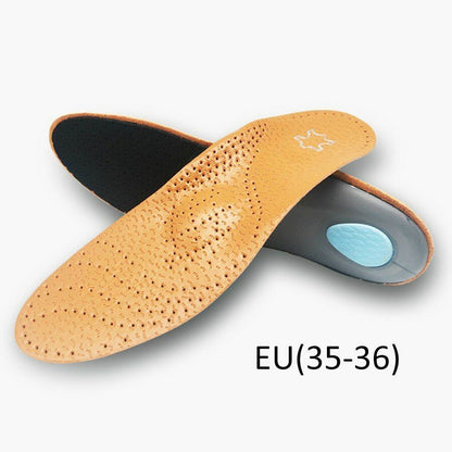 2Pair/Set Premium Leather Orthotic Insole Flat Foot Shoe Insert Arch Support Pad