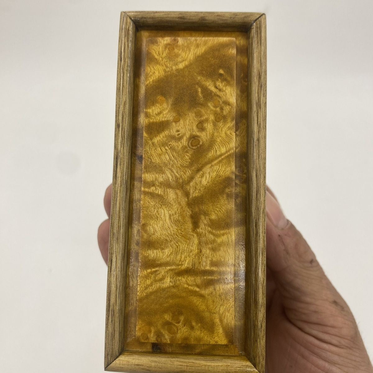 Golden Nanmu Jewelry Box Seal Case Random Color Wood Storage