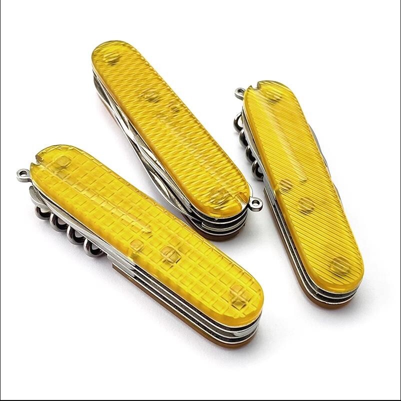 1 Pair PEI Material Knife Handle Scales For 91mm Victorinox Swiss Army Knives