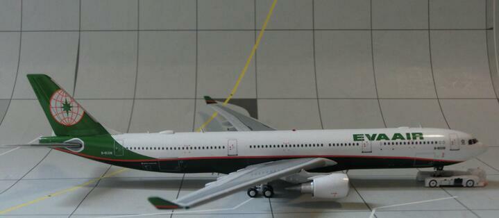 Aviation EVA Air Airbus A330-300 B-16338 1/400 diecast plane model aircraft