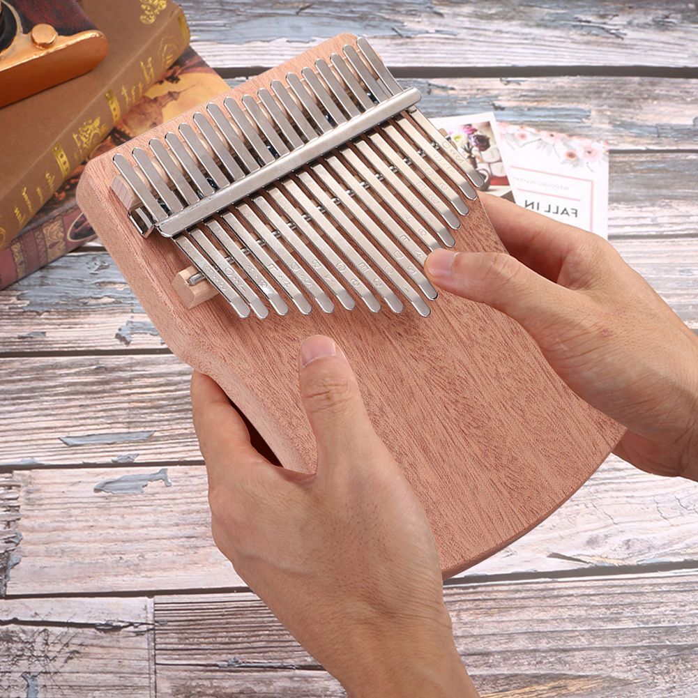 Professional 17 Key Mahogany Kalimba Thumb Finger Piano Mbira Musical Instrument