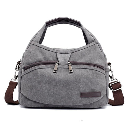 Small Tote Bag Shoulder Canvas Handbag Crossbody Purse Retro Messenger Bag Pouch