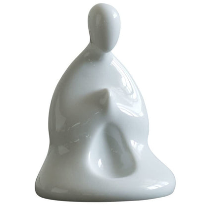 10.5cm Chinese Ceramic Ornaments Monk Tea Pet Creative Handmade Tea Play Zen Tea