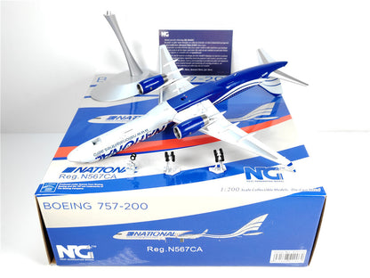 1:200 NG Model NATTONAL B757-200 Passenger Airplane Diecast Aircraft Model