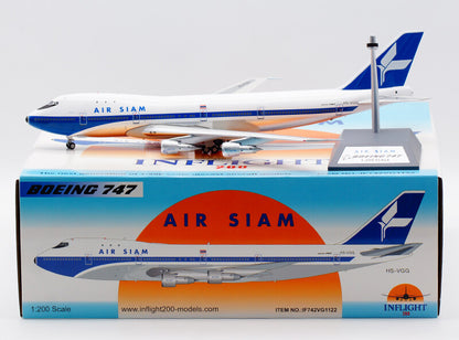 1:200 35CM InFlight AIR SIAM BOEING 747-200 Airplane Diecast Aircraft Model