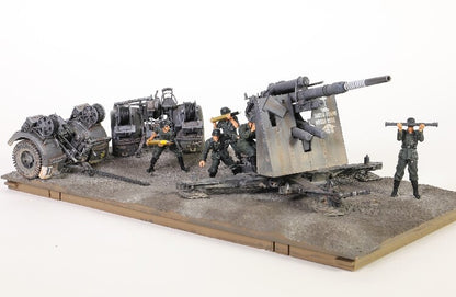 FOV German WWII 88mm anti-aircraft gun with soldier and scene 1/32 DIECAST MODEL
