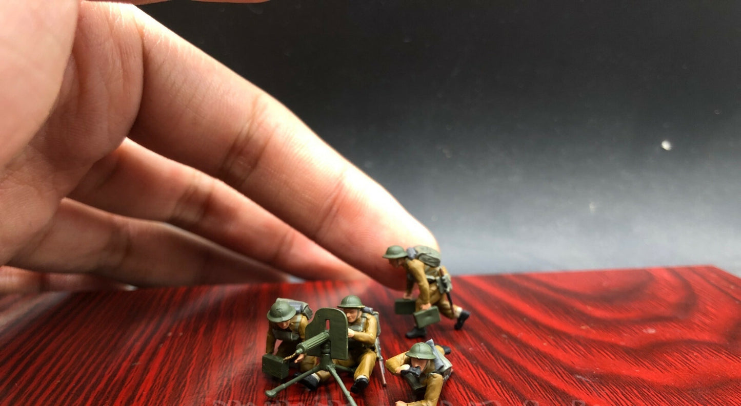1/72 British Machine-Gun Vickers & Crew handpainted Model *6167