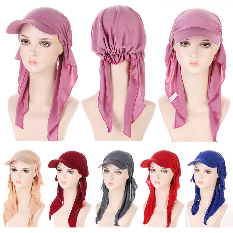 Women's Hats Muslim Hijab Baseball Cap Turban Hat Headscarf Sun Hats Scarf Caps~