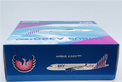 Phoenix SKY express AIRBUS A320neo SX-IOG Greece bliss 1/400 DIECAST Plane Model