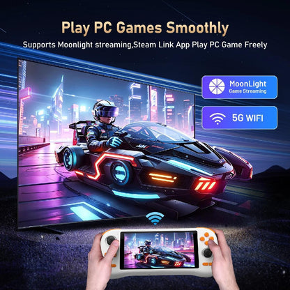 5.5 inches K56 Retro Handheld Gaming Console Android 14 Open Source PSP N64