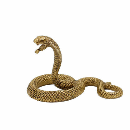 Zodiac Snake Ornaments Pure Copper Cobra Exquisite Boutique Brass