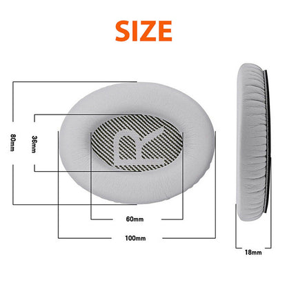 1Pair L+R Ear Pads Cushion Cover For Bose QuietComfort QC35/QC35 II Headphones