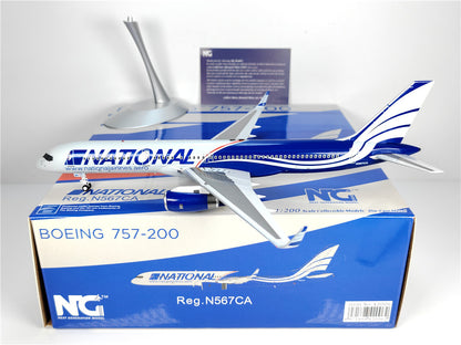1:200 NG Model NATTONAL B757-200 Passenger Airplane Diecast Aircraft Model