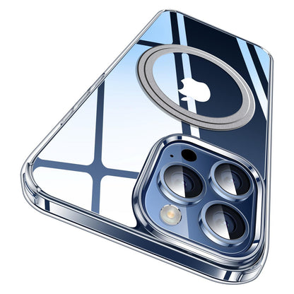 For iPhone 16/15/14/13 Pro Max Case Clear Compatible with Magnetic Non-yellowing