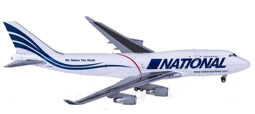 1:400 JC Wings NATIONAL BOEING 747-400 Passenger Airplane Diecast Aircraft Model