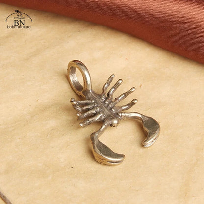 Solid Pure Copper Handmade Scorpion Figure Ornament Desk Tea Pet Decoration