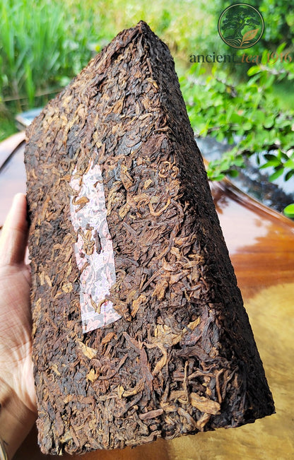1000g Ripe Tea Brick Aged Pu Erh Tea Old Tea Head Brown Mountain Yunnan Pu'er