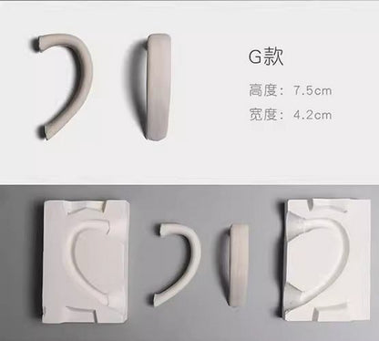 Pottery Tools Ceramics Plaster Gypsum Moulds DIY Clay Coffee Cups Handle Shapers