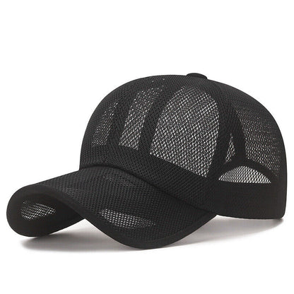 Mesh Cap Quick Dry Sun Hat Casual Breathable Baseball Cap Adjustable Soft