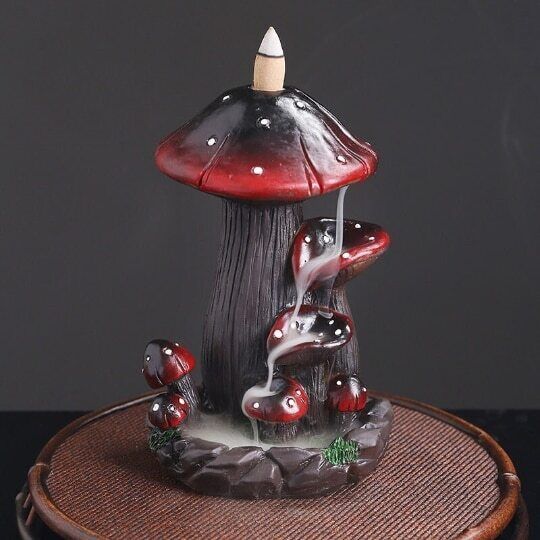 Resin Backflow Incense Burner Creative Mushroom Water Backflow Incense Burner