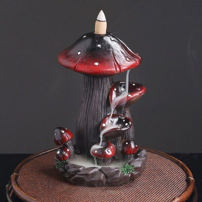 Resin Backflow Incense Burner Creative Mushroom Water Backflow Incense Burner