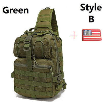 Military Tactical Pack Sling Backpack Bag Hiking Camping Hunting Travelling