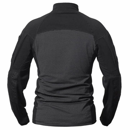 T-Shirt AND Pants Set Camouflage Suit Hiking Trousers Non Slip Silicone Elbow XL