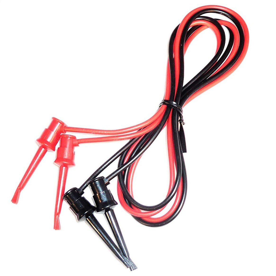 IC Hook to IC Hook Test Lead Set, Includes 1 Red and 1 Black, 3 Feet