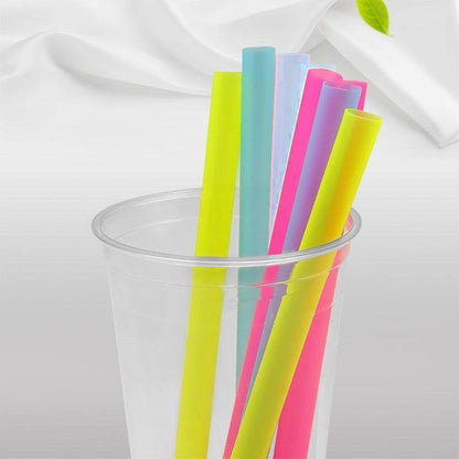 100X-2000X Mix Color Large Drinking Straws For Bubble Tea Smoothie Milkshake