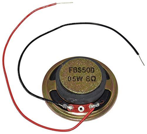 12 Pack 2 Inch 0.5 Watt Round Speaker with Wire Leads, 8 ohm