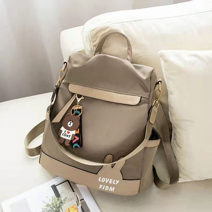 Women Backpack Canvas Teenage Bags Candy Color School Bag Outdoor Travel College