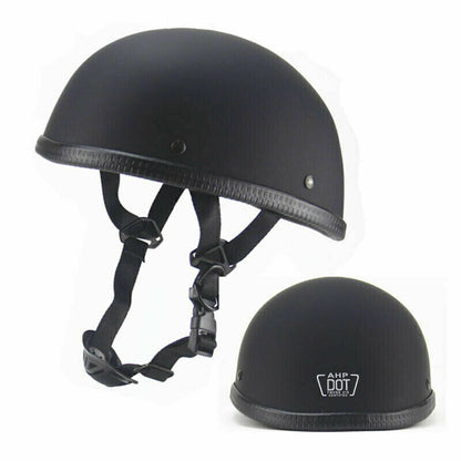 Motorcycle Half Helmet DOT Retro Baseball Cap Open Face Scooter Moped Jet Helmet