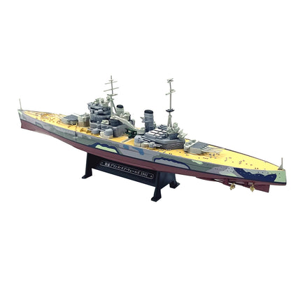 1 Pcs 1:1000 WWII 1941 HMS Prince of Wales Battleship Model With Display Stand