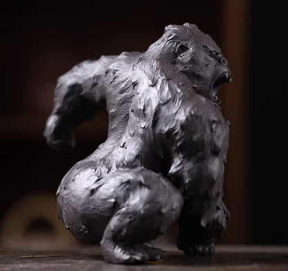 Chinese Yixing Accessories Zisha Tea Pet King Kong Decoration Black Clay Gorilla