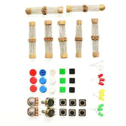 New Electronic Parts Pack KIT for ARDUINO component Resistors Switchs Buttons