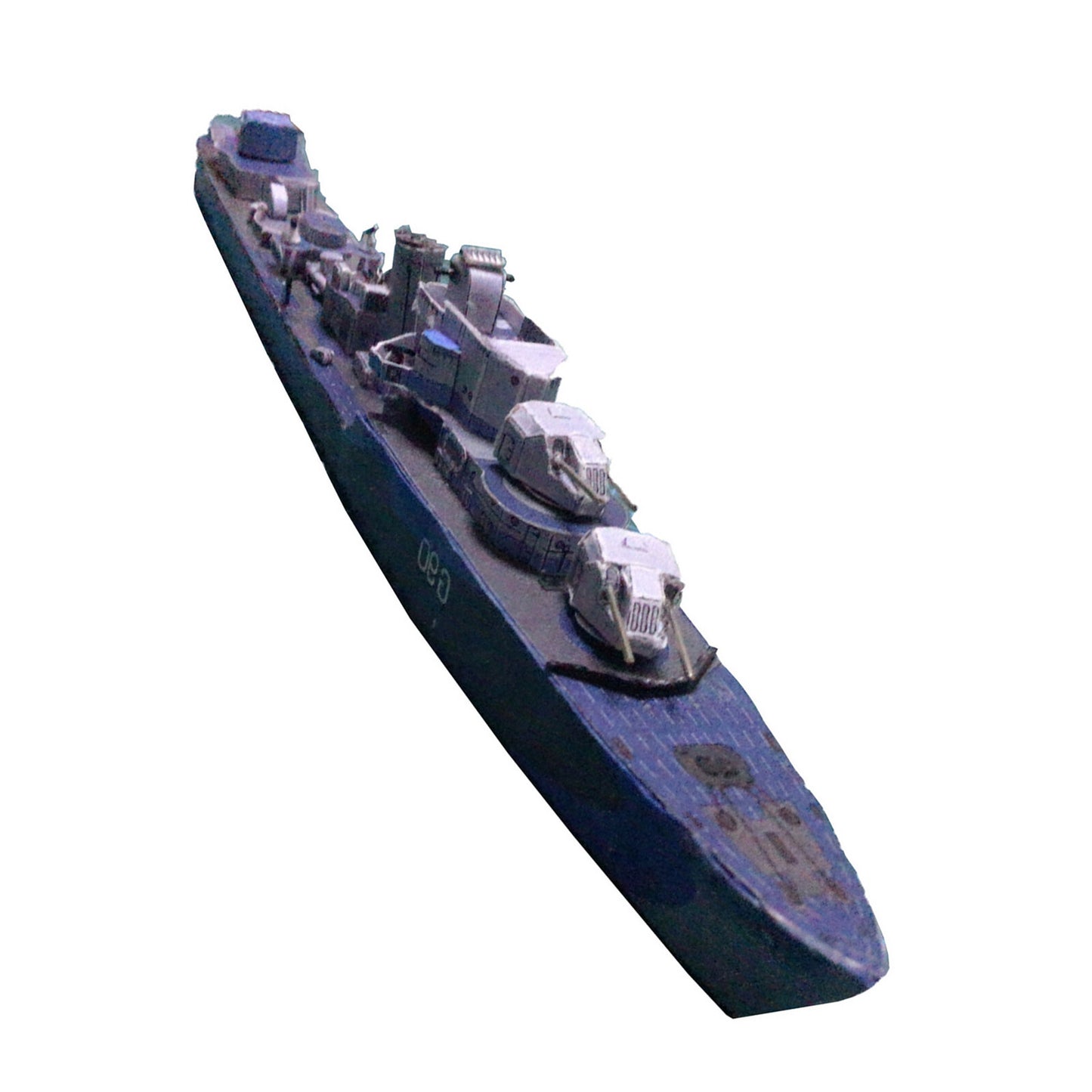 Polish Navy Destroyer 1:400 Scale Paper Battleship Model 3D Warship Paper Model