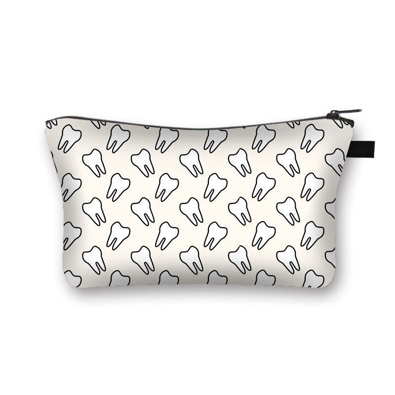 Cartoon Print Cosmetic Case Makeup Bag Organizer Travel Storage Purse 15*13*21CM